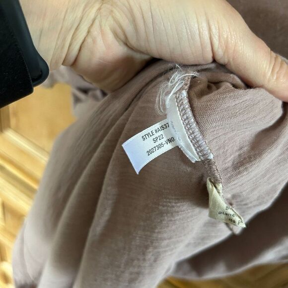 Madewell XXS Whisper Crewneck Tee Muted Mauve Pink Crewneck Short Sleeve T-Shirt - Picture 7 of 7